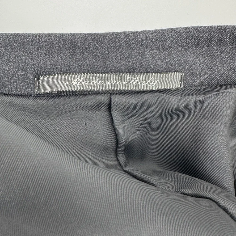 Canali Mens Charcoal Gray 100% Wool 2 Button Blazer Sport Coat Italy 50R US 40R